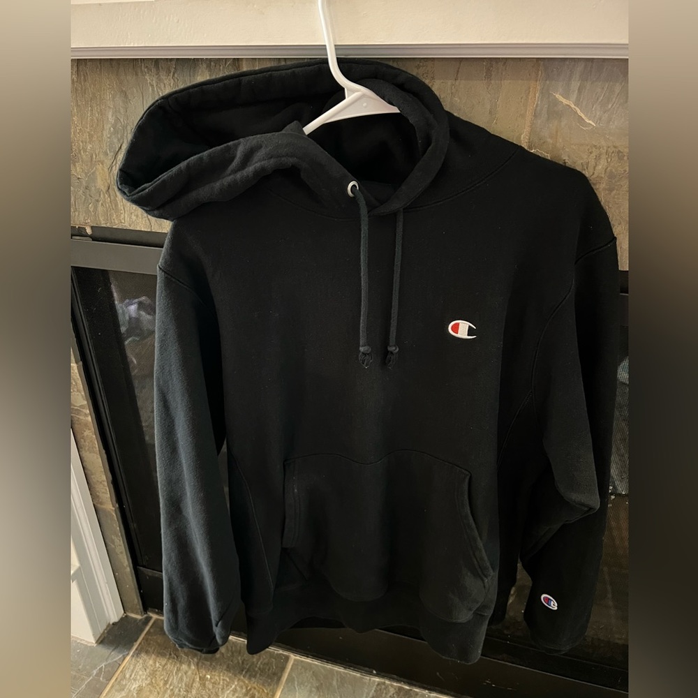 Womens black Champion hoodie size medium